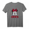 HapFrog Minnie Mouse T-Shirt mit Big Red Bow und Name – Offiziell Lizenzierte Disney Kleidung für Geburtstagsfeier und Geschenk