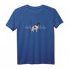 Kleiner Münsterländer Hund Heartbeat Herzschlag T-Shirt – Perfektes Geschenk für Hunde- und Münsterländer Fans zu Weihnachten oder Geburtstag