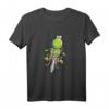 Motorrad Frosch Langarmshirt - Lustiges Comic Design für Motorrad- und Froschliebhaber, Geschenkidee für Kinder, Teens, Damen und Herren
