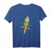 Motorrad Frosch Langarmshirt - Lustiges Comic Design für Motorrad- und Froschliebhaber, Geschenkidee für Kinder, Teens, Damen und Herren