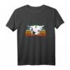 Highlander Kuh Retro Vintage T-Shirt – Schottisches Kuh-Motiv als Geschenkidee für Bauern und Tierliebhaber