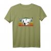 Highlander Kuh Retro Vintage T-Shirt – Schottisches Kuh-Motiv als Geschenkidee für Bauern und Tierliebhaber