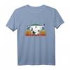 Highlander Kuh Retro Vintage T-Shirt – Schottisches Kuh-Motiv als Geschenkidee für Bauern und Tierliebhaber