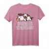 Offizielles Schlafshirt Pyjama Nachthemd Kuh Kalb Geschenk – Lustiges Schlafoutfit für Damen und Herren, perfekt für Langschläfer & Morgenmuffel