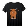 Schottisches Hochlandrind T-Shirt - Lustiges Rinder Motiv für Landwirte, Züchter & Tierliebhaber als Geschenkidee