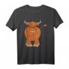Schottisches Hochlandrind T-Shirt - Lustiges Rinder Motiv für Landwirte, Züchter & Tierliebhaber als Geschenkidee