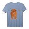 Schottisches Hochlandrind T-Shirt - Lustiges Rinder Motiv für Landwirte, Züchter & Tierliebhaber als Geschenkidee