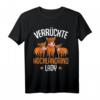 Verrückte Hochlandrind Lady Landwirtin T-Shirt – Lustiges Geschenk für Bäuerinnen, Hochlandrind Liebhaberinnen & Frauen auf dem Bauernhof
