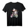 Kuh fährt Roller T-Shirt - Lustiges Tier- und Fahrzeugmotiv für Kinder, Damen und Herren mit Humor