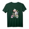 Kuh fährt Roller T-Shirt - Lustiges Tier- und Fahrzeugmotiv für Kinder, Damen und Herren mit Humor
