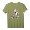 Kuh fährt Roller T-Shirt - Lustiges Tier- und Fahrzeugmotiv für Kinder, Damen und Herren mit Humor