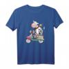 Kuh fährt Roller T-Shirt - Lustiges Tier- und Fahrzeugmotiv für Kinder, Damen und Herren mit Humor