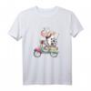 Kuh fährt Roller T-Shirt - Lustiges Tier- und Fahrzeugmotiv für Kinder, Damen und Herren mit Humor