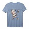 Coole Dab Dance Kuh T-Shirt – Lustiges Comic Style Tierfunshirt für Kinder, Jugendliche und Erwachsene als Geschenk zum Geburtstag oder Weihnachten