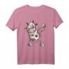 Coole Dab Dance Kuh T-Shirt – Lustiges Comic Style Tierfunshirt für Kinder, Jugendliche und Erwachsene als Geschenk zum Geburtstag oder Weihnachten