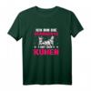 Ich Bin Die Verrückte Mit Den Kühen Landwirt T-Shirt – Lustiges Kuh Motiv für Rinderzüchter, Bauern und landwirtschaftliche Geschenke zu Weihnachten oder Geburtstag