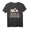Offizielles Kuh Kalb Schlafshirt - Lustiges Pyjama Nachthemd für Damen, Herren & Teenager als Geschenk für Langschläfer & Morgenmuffel