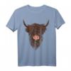 Schottisches Hochlandrind Highland Cattle Geschenk Landwirt T-Shirt - Lustiges Tiermotiv für Landwirte, Züchter & Tierliebhaber