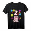 Kinder Kuh Geburtstag T-Shirt für 2 Jahre Mädchen - Niedliches Geburtstagsoutfit für Kleinkinder und Jungen