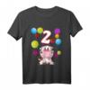 Kinder Kuh Geburtstag T-Shirt für 2 Jahre Mädchen - Niedliches Geburtstagsoutfit für Kleinkinder und Jungen