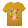 Kinder Kuh Geburtstag T-Shirt für 2 Jahre Mädchen - Niedliches Geburtstagsoutfit für Kleinkinder und Jungen
