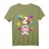 Kinder Kuh Geburtstag T-Shirt für 2 Jahre Mädchen - Niedliches Geburtstagsoutfit für Kleinkinder und Jungen