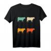 Retro Kuh Shirt Tierliebhaber Vintage Kuh T-Shirt – Perfektes Geschenk für Kuhfans, Kinder & Erwachsene