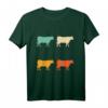 Retro Kuh Shirt Tierliebhaber Vintage Kuh T-Shirt – Perfektes Geschenk für Kuhfans, Kinder & Erwachsene