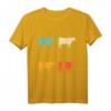 Retro Kuh Shirt Tierliebhaber Vintage Kuh T-Shirt – Perfektes Geschenk für Kuhfans, Kinder & Erwachsene