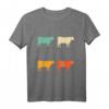 Retro Kuh Shirt Tierliebhaber Vintage Kuh T-Shirt – Perfektes Geschenk für Kuhfans, Kinder & Erwachsene
