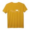 Kuh Herzschlag Herz T-Shirt für Landwirte – Bauer T-Shirt mit Tiermotiv, klassisch geschnitten