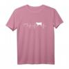 Kuh Herzschlag Herz T-Shirt für Landwirte – Bauer T-Shirt mit Tiermotiv, klassisch geschnitten