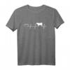 Kuh Herzschlag Herz T-Shirt für Landwirte – Bauer T-Shirt mit Tiermotiv, klassisch geschnitten