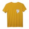 Kuh in Brusttasche T-Shirt – Lustiges Geschenk zum HapFrog für Bauern, Milchliebhaber & Jersey Cow Fans