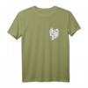 Kuh in Brusttasche T-Shirt – Lustiges Geschenk zum HapFrog für Bauern, Milchliebhaber & Jersey Cow Fans