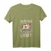 Damen Kuh T-Shirt mit V-Ausschnitt – Perfektes Geschenk für Tierliebhaberinnen, Bauern und Landwirte