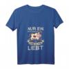 Damen Kuh T-Shirt mit V-Ausschnitt – Perfektes Geschenk für Tierliebhaberinnen, Bauern und Landwirte
