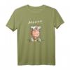 Lustiges Kuh T-Shirt mit Kuhglocke und Blümchen – Humorvolles Comic Design für Kinder, Damen und Herren, ideales Geschenk zu Geburtstag & Weihnachten