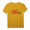 Herbstliche Kühe und Halloween Kürbis T-Shirt mit Farboptionen - Perfekt für Natur-, Halloween- und Wissenschaftsfans
