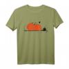 Herbstliche Kühe und Halloween Kürbis T-Shirt mit Farboptionen - Perfekt für Natur-, Halloween- und Wissenschaftsfans