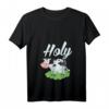 Heilige Kuh Wortspiel T-Shirt für Kuhliebhaber & Milchbauer – Lustiges Geschenk für Landwirte, Familien & Tierfreunde