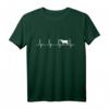Kuh Herzschlag Bauer T-Shirt - Lustiges Geschenk für Landwirte, Bauernhofliebhaber und Trecker-Fans zum Geburtstag