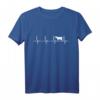 Kuh Herzschlag Bauer T-Shirt - Lustiges Geschenk für Landwirte, Bauernhofliebhaber und Trecker-Fans zum Geburtstag