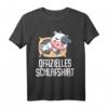 Offizielles Kuh Schlafshirt Pyjama Nachthemd - Lustiges Geschenk für Langschläfer, Morgenmuffel und Tierliebhaber, Damen und Herren
