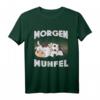 Morgenmuffel - Lustiges Kuh Schlafoutfit T-Shirt für Langschläfer und Morgenmuffel, witzige Geschenkidee für Tierliebhaber und Tagträumer
