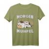 Morgenmuffel - Lustiges Kuh Schlafoutfit T-Shirt für Langschläfer und Morgenmuffel, witzige Geschenkidee für Tierliebhaber und Tagträumer