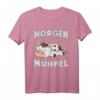 Morgenmuffel - Lustiges Kuh Schlafoutfit T-Shirt für Langschläfer und Morgenmuffel, witzige Geschenkidee für Tierliebhaber und Tagträumer