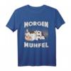 Morgenmuffel - Lustiges Kuh Schlafoutfit T-Shirt für Langschläfer und Morgenmuffel, witzige Geschenkidee für Tierliebhaber und Tagträumer