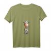 Damen Drollige Kuh I Kühe Comic I Fun Bauernhoftiere Tiermotiv T-Shirt mit V-Ausschnitt – Lustiges Geschenk für Kinder, Damen & Tierliebhaber