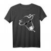 Lustiges Kuh mit Sonnenbrille Landwirt Landwirtin T-Shirt – Perfekte Geschenkidee für Tierliebhaber und Landwirte